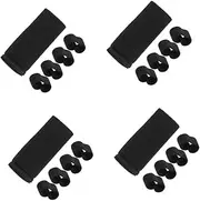 SUPVOX Belt Anchor Bag Keychains Adjustable Anchors Elastic Anchors Waist Belt Supplies Cork Board Watch Strap Supplies Strap Handle Scrubbers Balance Board Reflector Nylon Black