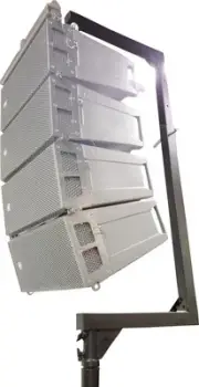 Telescopic C-Shape Support for Small Line Array Speakers | Max. Load 150 lbs