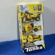Tonka Metal Movers 3 pack Mighty Dump Truck, Front Loader & Bulldozer New