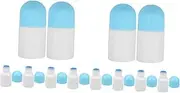 2sets Smear Medicine Bottle Toiletry Sponges Washing up Hair Spray Bottle Pump Scalp Bottle Applicator Portable Refillable Foaming Sponge Head Bottle Misting Water Liquid 6pcs*2