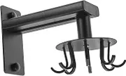 Amosfun 1Set Multi Function Rotating Adhesive Hooks Wall Mounted Storage Punch Installation Aluminum Smooth Design for Home Kitchen Organization