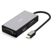 UGREEN UG-20418 Mini DP to HDMI/VGA/DVI Converter (Black) [UG-20418]