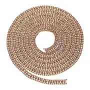 2 Yards 3 Rows Crystal Rhinestone Chain with Gold Base Light Purple