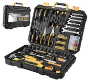 208 Piece Tool Set,General Household Hand Tool Kit, Auto Repair Tool Box with
