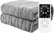 Heated Electric Blanket Heating Mattress Topper Heated Underblanket,Auto-Shut Off,4 Temperature Settings,Dual Control