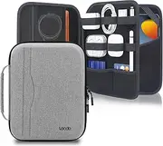Lacdo Hard Tablet Sleeve Carrying Case for 11 inch iPad A16 / 11 inch iPad Air M3 M2 / 11 inch iPad Pro M4 / 10.9" iPad / 10.2" iPad / 10.9" iPad Air, Samsung Galaxy Tab A9+ 11" Protective Bag, Gray