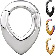 [PUNKYOUTH] Ear Hanger Weights for Stretched Ear Lobe Stainless Steel Ear Gauges 2g(6mm) Ear Plugs Tunnels Body Piercing Jewelry Kit