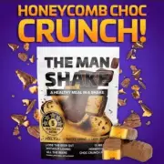 The Man Shake HONEYCOMB CHOC CRUNCH 840g ONE WEEK SUPPLY FREE SHIPPING