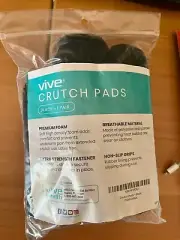 Vive Crutch Accessory Kit (4pc) Underarm Pads, Hand Grips - NEW