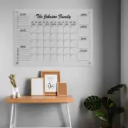 Acrylic Wall Calendar Family Planner, Monthly Weekly Acrylic Calendar,Dry Erase