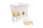 6 Grids Dispenser Storage Container Rice Cereal Beans Grain