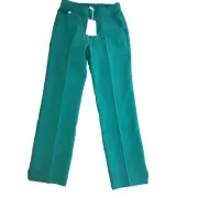 NWT FIGS Keroka Women XS Scrub Pants Flat Front Pockets Green PO #1345