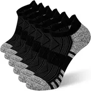 [vvfxx] Socks for Women 6 Pairs - No Show Athletic Running Socks Cushioned Ankle Socks Low Cut Breathable Casual Cotton Socks