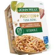 John West Protein+ Vitamin e Tuna Bowl Red Rice Lemongrass& Chickpeas 170g