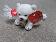 COCA COLA POLAR BEAR WITH RED SCARF WHITE FRINGES SAYS COCA COLA 6" 2002