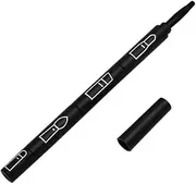 FOMIYES 4-in-1 Mini Makeup Brush Set Lip Brush Eye Shadow Eyebrow Tool Detachable Portable Black