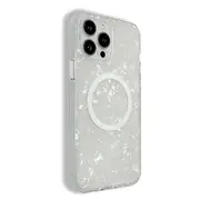 PVC+Soft TPU Phone Case for iPhone 15 Pro Shell Texture Glitter IMD Shockproof Cover Compatible