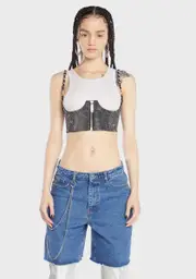[Poster Grl] My Type Underbust Corset- Rhinestone