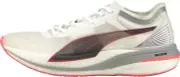 Puma Deviate Nitro Elite Racer Womens Running Shoes White Carbon Plated Trainers