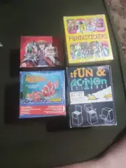 panini lot of 4 boxes (fantastickers-nemo-yugi-fun and action) +yugi empty album