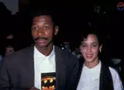 Robert Townsend and date attend the premiere of Batman on Ju - 1989 Old Photo 2