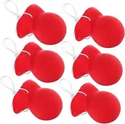 Hohopeti Clown Nose Set for Adults 6 Pcs Large Size Red Clown Nose Props for Halloween Carnival Cosplay Party