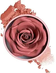 Rose Blush,Natural Blush | 3D Rose Petal Rouge Buildable Non-Greasy for Women Face and Cheek Parties and Gatherings