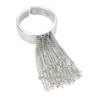 Vintage Unique Tassel Rings Thai Silver Rings Party Jewelry Gifts