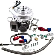 T3 T4 T3T4 TO4E T04E V-band 420hp Turbocharger 0.63 AR Oil Inlet Outlet Line Kit(Turbo x oil line)