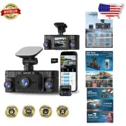 360° Dash Cam with 4K Front & 1080p Rear - Complete Coverage for Every Journey