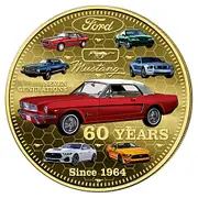 Ford Mustang 60 Years Anniversary Gold Proof Commemorative