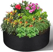 GREANER Fabric Raised Garden Bed, 3x1FT Garden Growing Bags with 7 Grids, Above Ground Planters for Vegetable Garden, Garden Containers Outdoor for Vegetables Flowers Plants