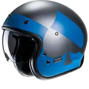 V31 Kuz Blue Grey MC2SF Open Face Helmet