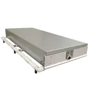 1500 x 800 X 200mm Aluminium Ute Tray Toolbox Under Tray Trundle Sliding Drawer
