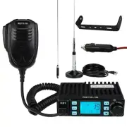 MB1 AM/FM CB Radio, 40 CH CB Mobile Radio with CB Radio with 45 Inch Antenna