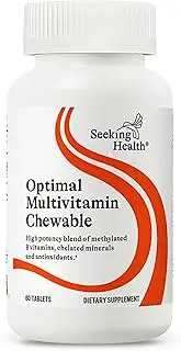 Seeking Health | Optimal Multivitamin | 60 Tablets | Mens Vitamins | Womens Vitamins | Daily Multivitamin Chewable Multivitamin | Multivitamin for Men | Multivitamin for Women