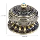 Incense Burner Smoke Backflow Ceramic Glaze Censer Cone Holder (Bronze)