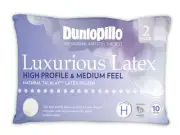 Dunlopillo-2 Pack Luxurious Latex High Profile & Medium Feel Pillow