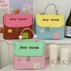 Thickened Cartoon House Cosmetic Bag Nylon Pouch for Make Up Kit Kids