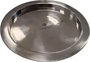 A.G. Spalding&Bros. Decoration Object Round Plate Large 862882 Pocket Empty Unisex Aluminium Silver