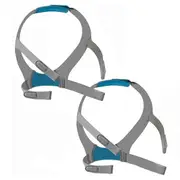 2Pcs Replacement Headgear Straps for Airfit F30,Headgear Strap for Airfit F30 CPAP Mask Adjustable F Gray&Blue