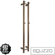 AGUZZO EZY FIT Heated Towel Rail - Double Vertical Square Tube - (H1400mm) - PVD Rose Gold