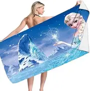Fro-Zen Beach Towels, Microfibre Towel, Bath Towel, Large Sauna Towel, Beach Towels, Sand-Free, Quick Drying, Beach Towel, Swimming Shower Towel, Bath Towel for Children, 150 x 75 cm