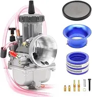 PWK 36mm Carburetor Kit Motorcycle Racing Carb with Air Filter Intake Manifold Boot Universal For 300cc to 400cc Pit Dirt Bike Motocross Enduro On/Off Road ATV Quad Scooter (36mm)