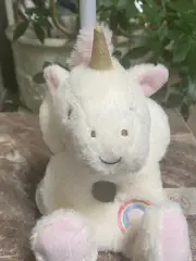 Spark Create Imagine Plush Unicorn Rattle Ring Rainbow Walmart Crinkle Ears