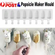 Silicone DIY Maker Mold Block Pole Lolly Frozen Mould Ice Cream Popsicle Tool