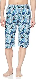 COMME ÇA MEN(コム サ メン) Com Samen Steteko Takashima Chijimi Toothpick Willow Leaf Pattern Print (Hem Slit Included) Men's