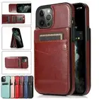 For iPhone 16 Pro Max 15 14 13 12 X Leather Card Holder Wallet Case Phone Cover