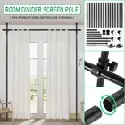 1.2-3m Adjustable Large Room Divider Panel Privacy Partition Divider Screen Rod