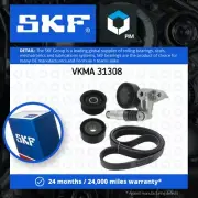 Drive Belt Kit fits AUDI A5 8T3, 8TA 3.0D 07 to 12 Set SKF 059145201D 059145201F
